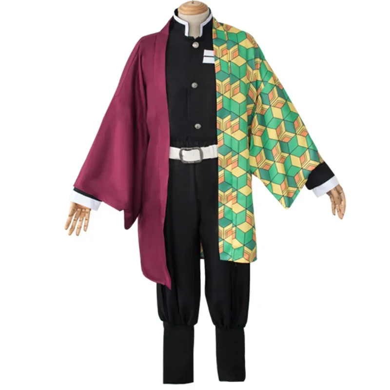 SN66 Kimetsu No Yaiba Anime Costume Kamado Tanjirou Nezuko Agatsuma Zenitsu Tomioka Giyuu Cosplay Kimono Costume SetsW & C @
