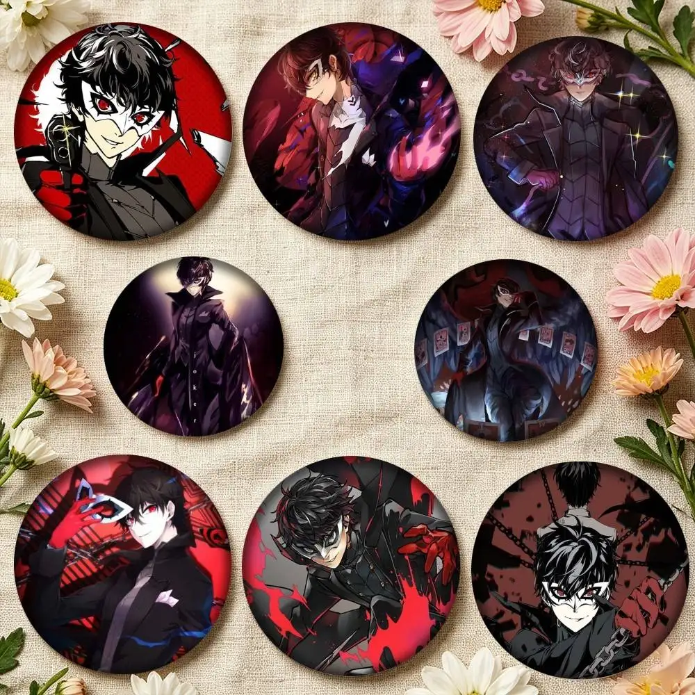 Akira Kurusu Ren Amamiya Game Character 25mm 32mm 44mm 58mm 75mm Brooches Badges Pins for Accessories Gift
