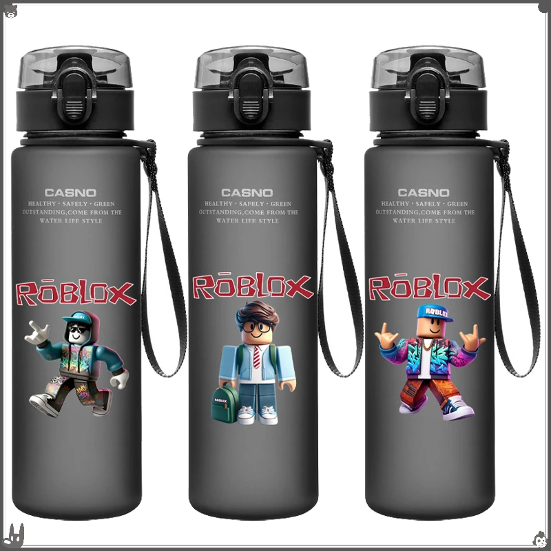

Бутылка для воды Roblox 560 мл, пластиковая, с мультяшным дизайном, большая емкость, спортивная, модная, портативная, для активного отдыха, путешествий, спортзала
