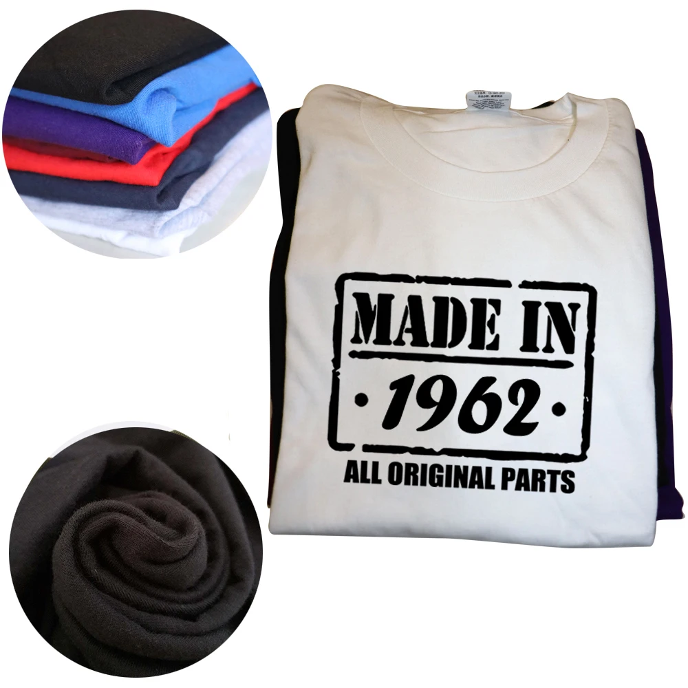 Made In 1962 T Shirts 60 Years Birthday Gift Funny Unisex Graphic Fashion New Cotton Short Sleeve O-Neck Harajuku T-shirt