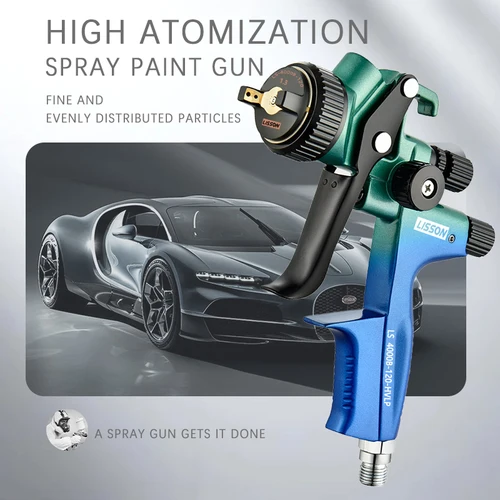 Imagen 2 del producto Pistola pulverizadora de alta atomización resistente de 1,3 mm |   Consumo de aire de 275 l/min |   Ideal para proyectos de revestimiento industrial/grande escala