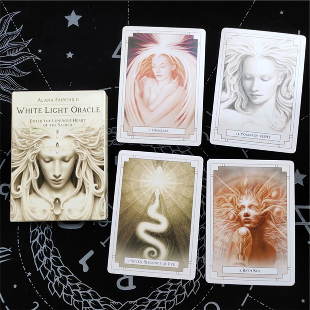 New White Light Oracle. Board Games .Tarot Cards Party For Adult Guidance Divination Fat.Tarot Cards for beginners