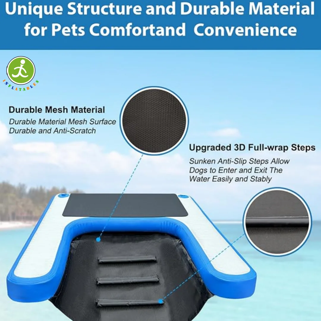 Winter Clearance Sale! Summer Inflatable Pet Ramp, Dog Water Ramp, Boat Float, Dock, Pool Large Dog Climb Out of Water