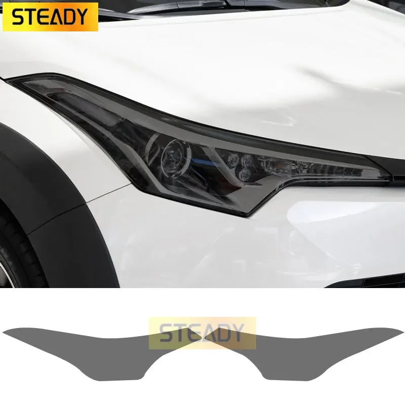 

2 шт., прозрачные ТПУ наклейки для автомобильных фар Toyota CHR 2018-On GR Sport 2021 2022