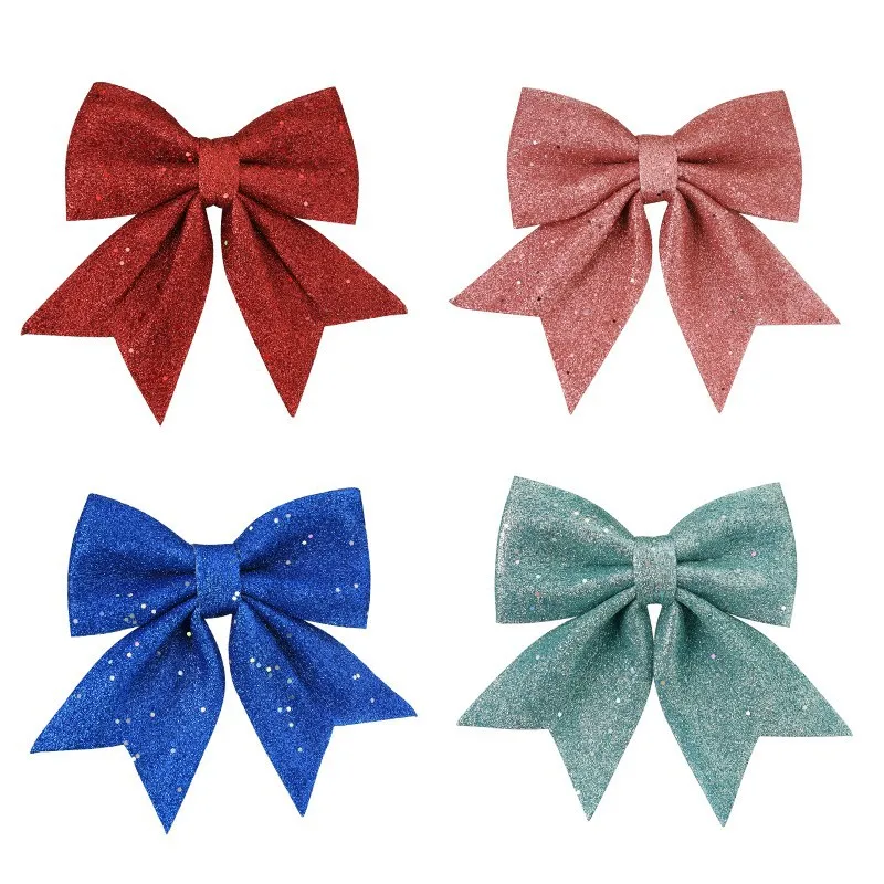 20cm Large Bows Christmas Tree Bowknot Ornaments Gift Present Party Xmas Decoration Christmas Holiday Indoor Outdoor Decorations
