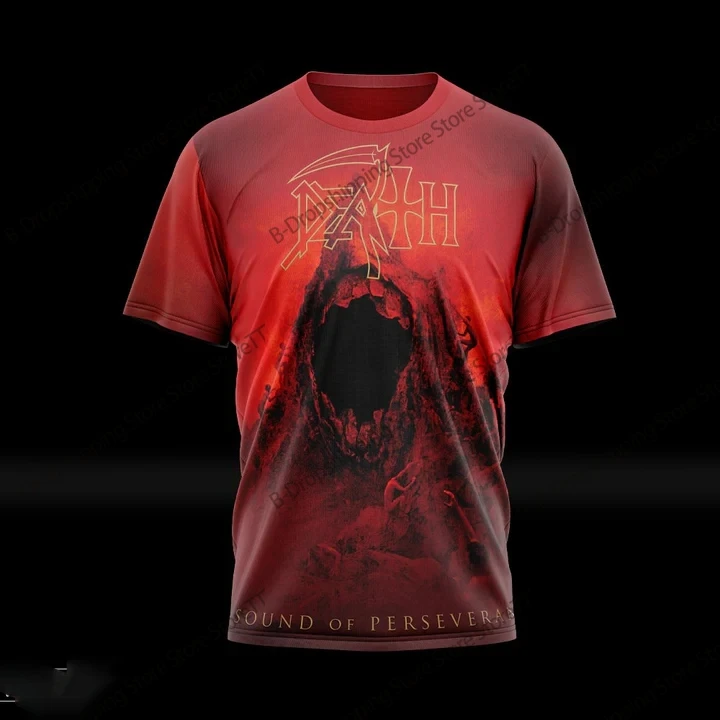 New Rock Death Band Album 3D Print T-shirt Men Women Fashion Plus Size Short Sleeve Tops Tees Tshirt Hip Hop Y2k Trend Retro