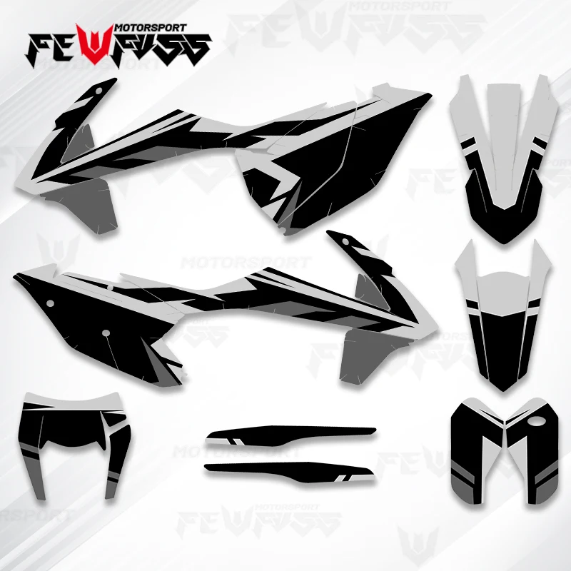 Fewfuss For KTM EXC EXC-F 2017 2018 2019 SX SXF 2016 2017 2018 Full Set Motorcycle Graphics Background Decals Stickers Kit