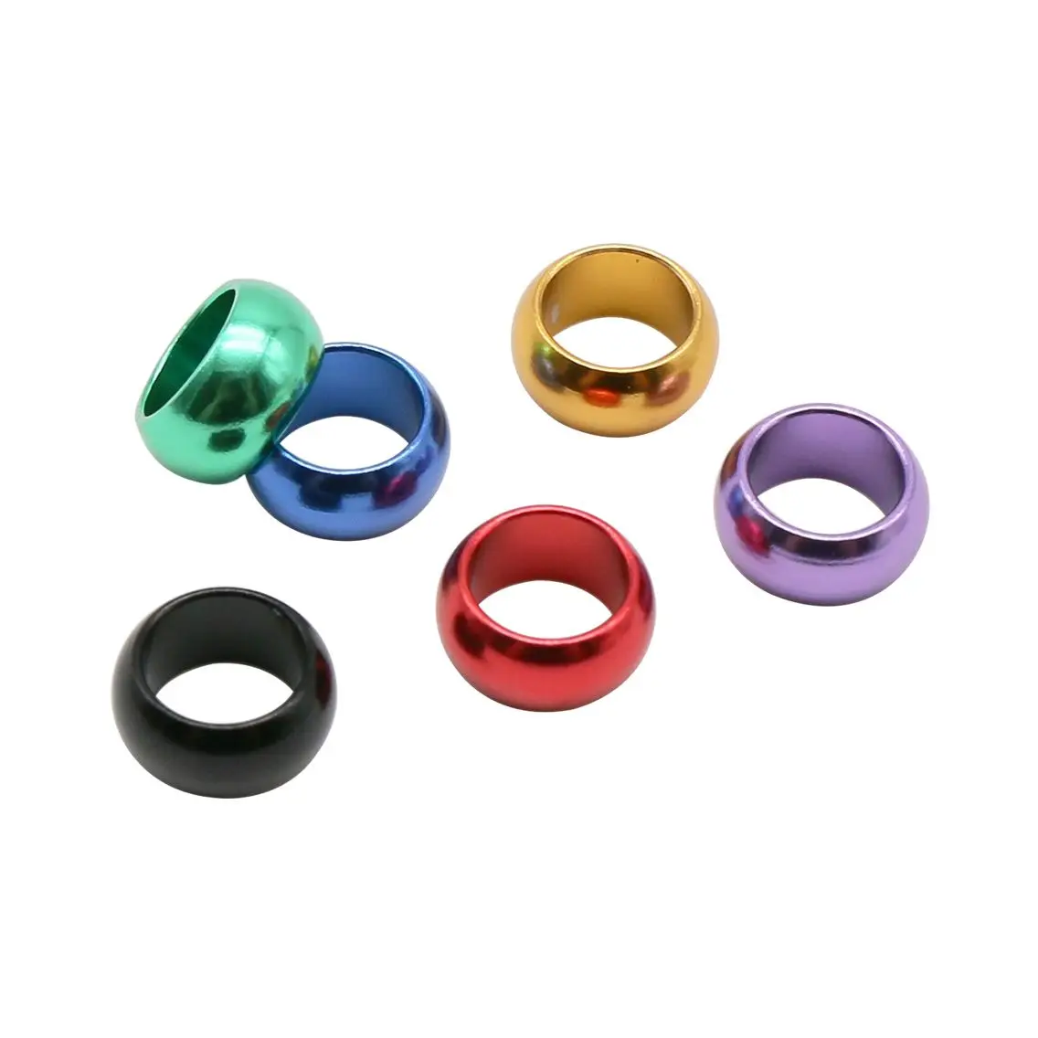 12 pezzi ID 8/10mm Anello per piede di piccione in alluminio senza numero Anello per piede di uccello Allenamento di volo all\'aperto Identificazione