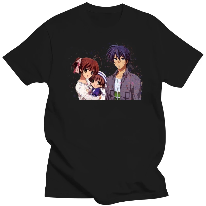 Clannad Anime T-Shirt Unisex Cotton Tee Shirt Manga Gift Quality N1123 Unisex Men Women Tee Shirt