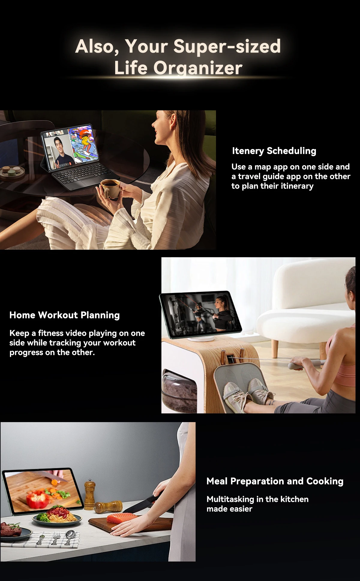 Blackview MEGA 2 Wifi Tablet PC 12'' 2K FHD+ Display Unisoc T615 12GB RAM 256GB ROM 9000mAh Battery 16MP Android 15 Tablets