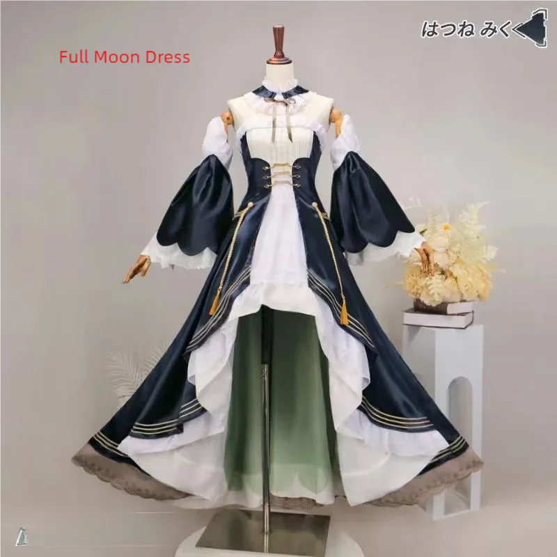 Cosplay Miku moon gown cosplay evening gown big skirt dress 39 party full set