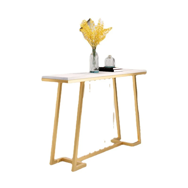 

Modern light luxury creative entrance table cabinet, simple marble partition cabinet, corridor entry floor-to-ceiling