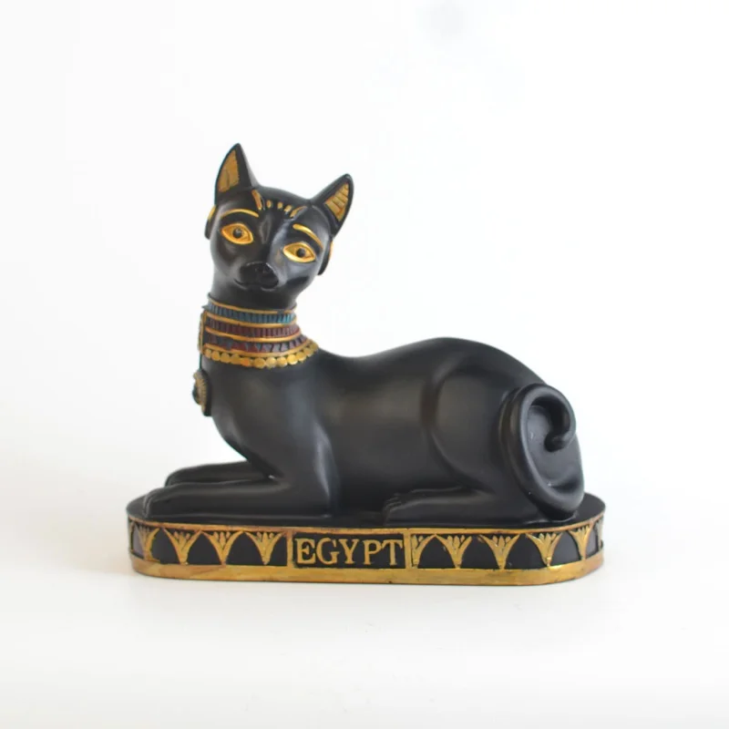 

European-Style Egyptian Cat Creative Small Ornaments Home Decorations Living Room Wine Cabinet Hallway Bedroom Cute Special Deco