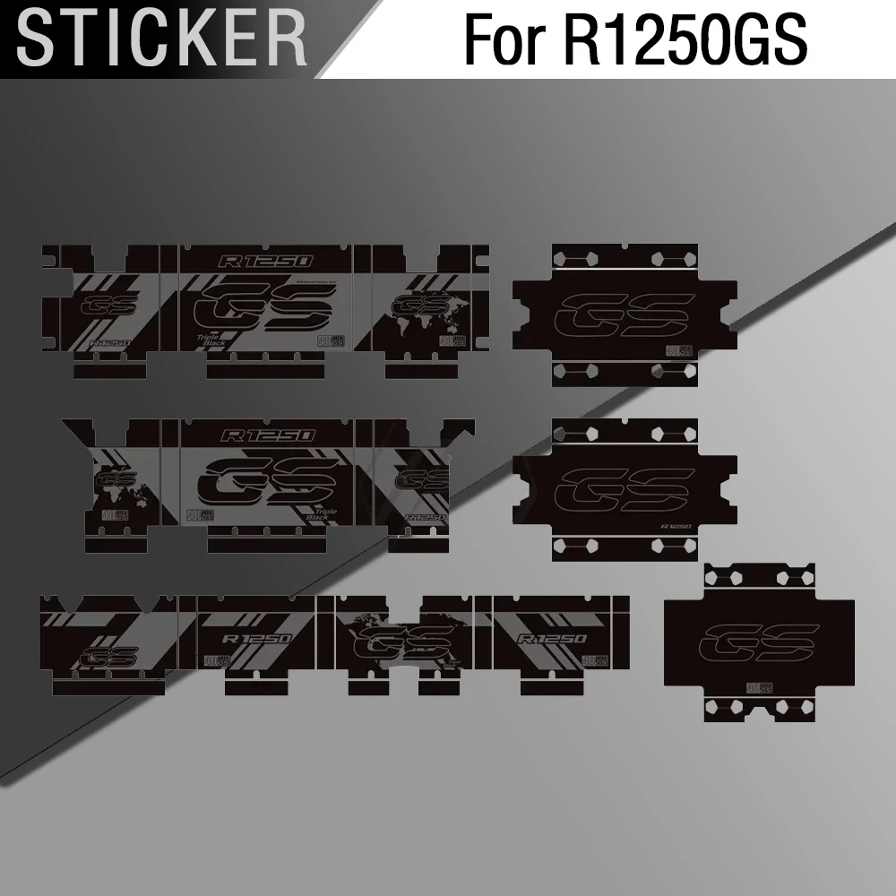 

For 2019-2021 BMW R1250GS 40 GS Triple Black Adventure Motorcycle Aluminum Box Three Box Reflective PET Sticker Kit