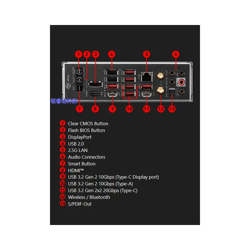 MSI MPG X670E carbono WIFI AMD X670 DDR5 Socket AM5 WiFi6 ATX Hardware de computadora y placa base de Software