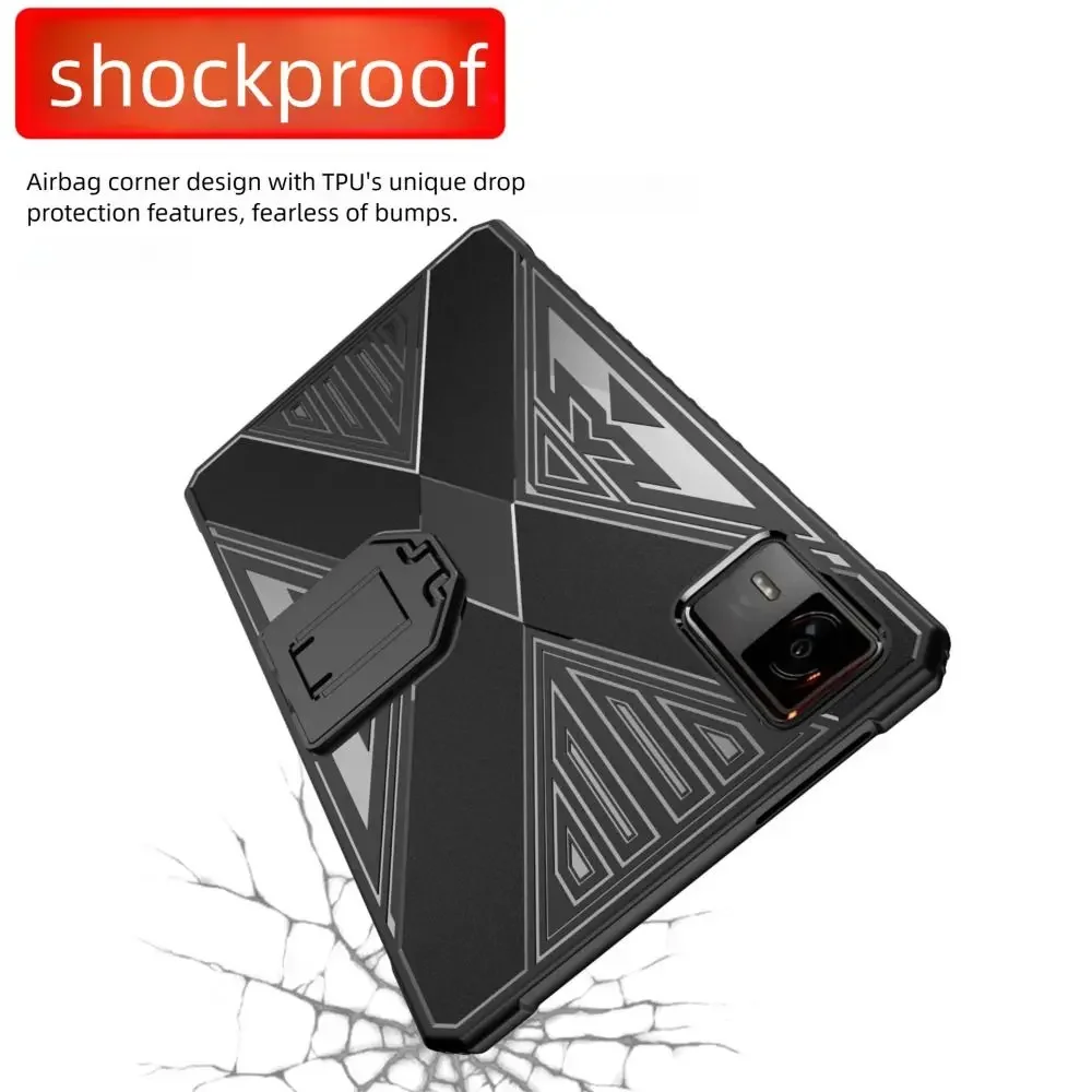 New TPU Tablet Case Shockproof Anti-Scratch Protective Cover with Stand Soft Protective Shell for Lenovo Legion Y700 4th Gen