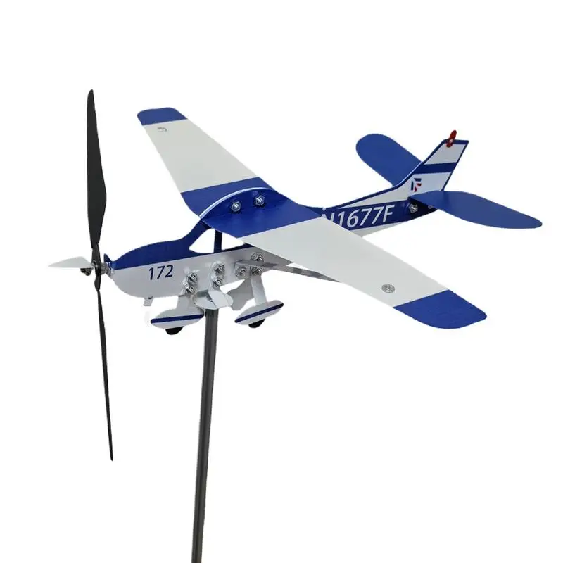 Mental Airplane Weather Vane Multi-functional Yard Garden Barn Ornaments Wind sturdy Direction Indicators For Outdoor