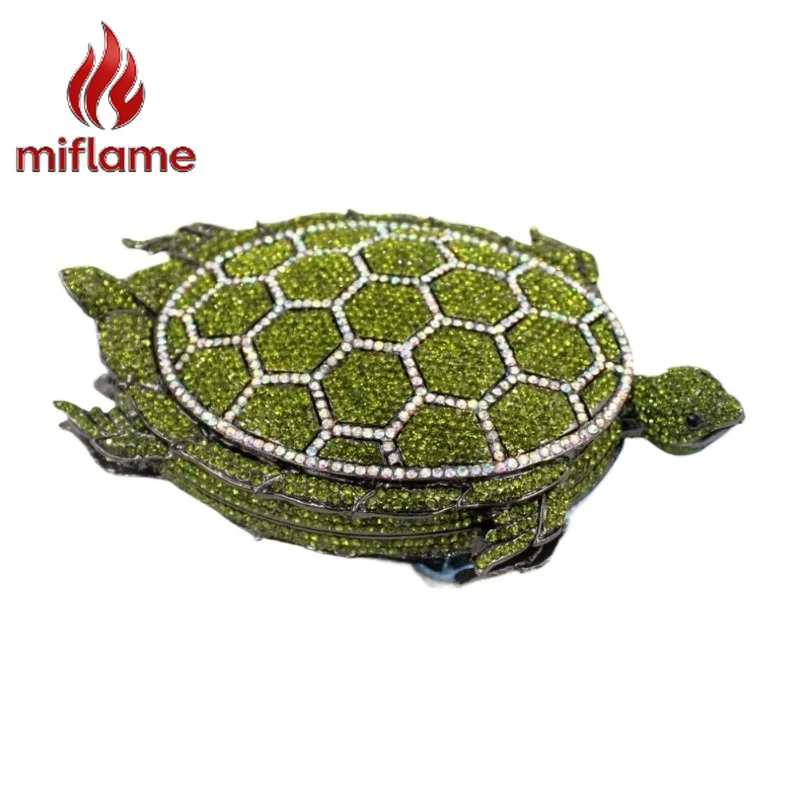 

Turtle Shape Rhinestone Clutch Crystal Embellished Evening Bag Luxury Sparkly Party Purse for Women Wedding Banquet Handbag