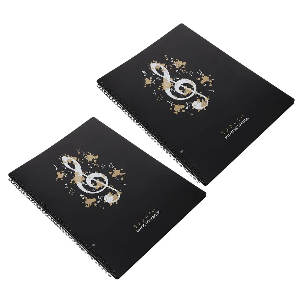 

2 Pcs Binder File Folders Notation for Piano Holder Storage Choir Book Choral
