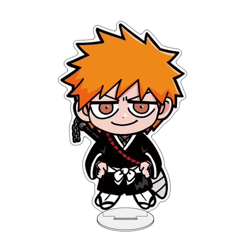 BLEACH 10CM Double Sided Acrylic Stand Keychain 2026 New Anime Stand Ichigo Kurosaki RukiaCosplay Display Gift For Fans