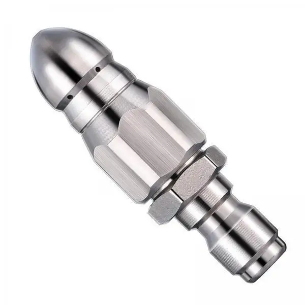 Surface Cleaner Power Hose Attachment Nozzle High Pressure Rotary Tip Stainless Steel for Patios Gutters and Car Washing