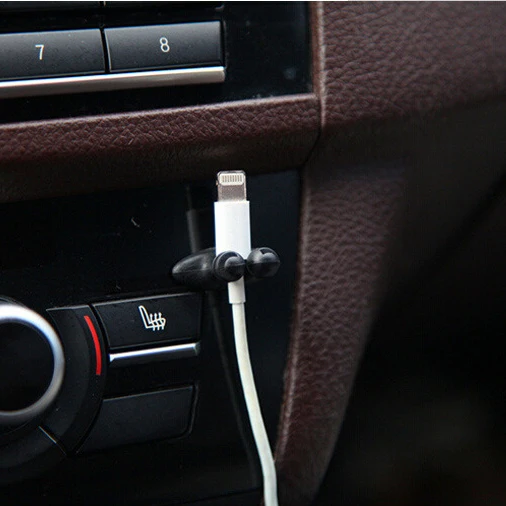 2-10Pcs USB Cable Organizer Wire Winder Earphone Holder Cord Clip Office Desktop Phone Cables Silicone Tie Fixer Wire Management