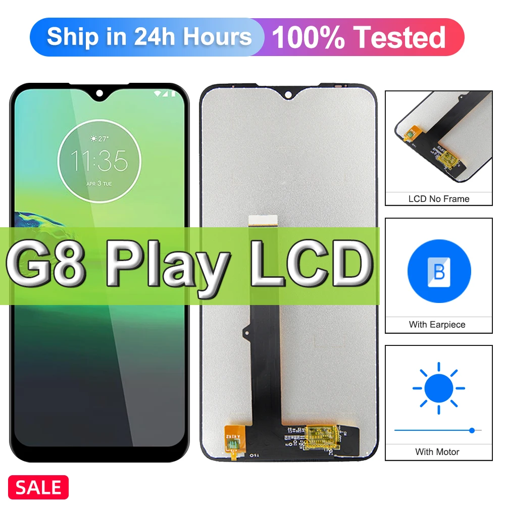

For Motorola Moto G8 Play LCD Display Touch Screen Digitizer Assembly With Frame G8 Play XT2015 XT2015-2 Screen Replacement