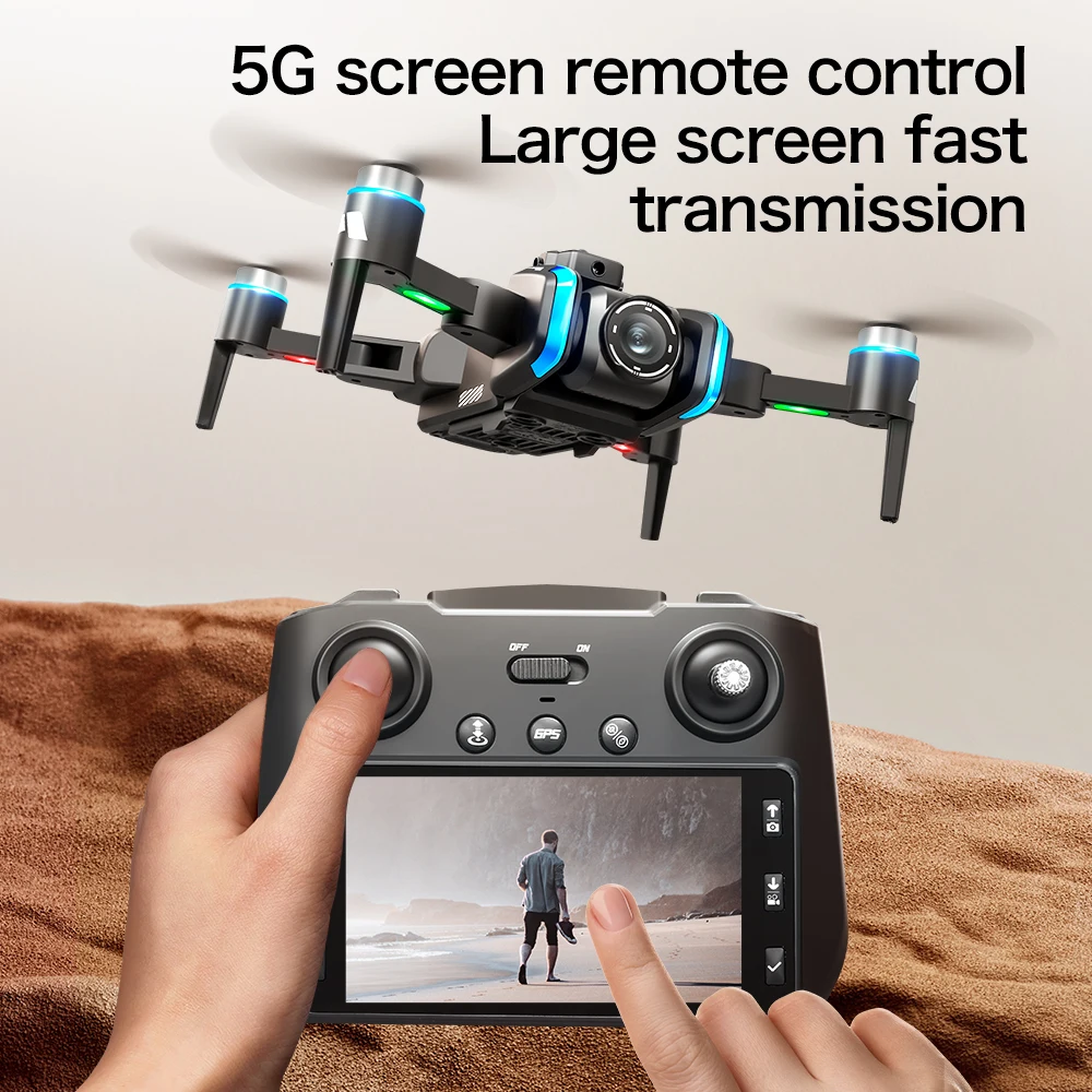 

8K FPV Drone with 4K Camera GPS Auto Obstacle Avoidance Foldable Professional RC Quadcopter Adults Aerial Photography Drone Toys