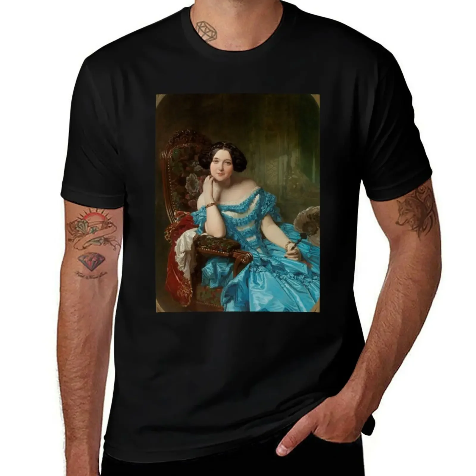 

Countess of Vilches (1853) - Federico de Madrazo T-Shirt Funny t-shirt basketball graphic tees men tshirt