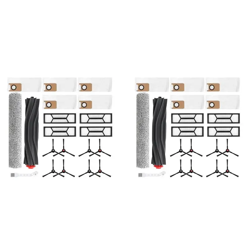AT29-2 Set For Eufy Robot Vacuum Omni S1 Pro / S1 Parts Accessories Main Side Brush HEPA Filter Mop Cloth Dust Bags