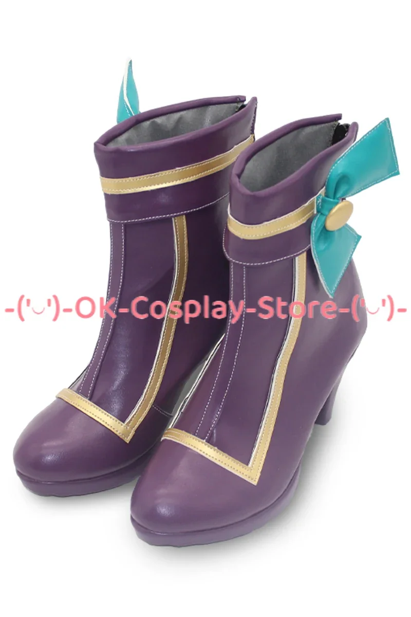 LOL Coffee Sweetheart Jinx scarpe Cosplay scarpe in pelle PU stivali di carnevale di Halloween puntelli Cosplay su misura