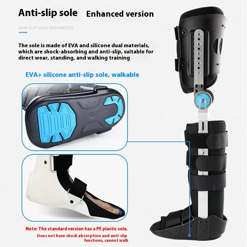 

Lower Limb Knee Ankle Foot Fixation Brace Adjustable Joint Appliance Tibial Calf Joint Orthopedic Walking Aid