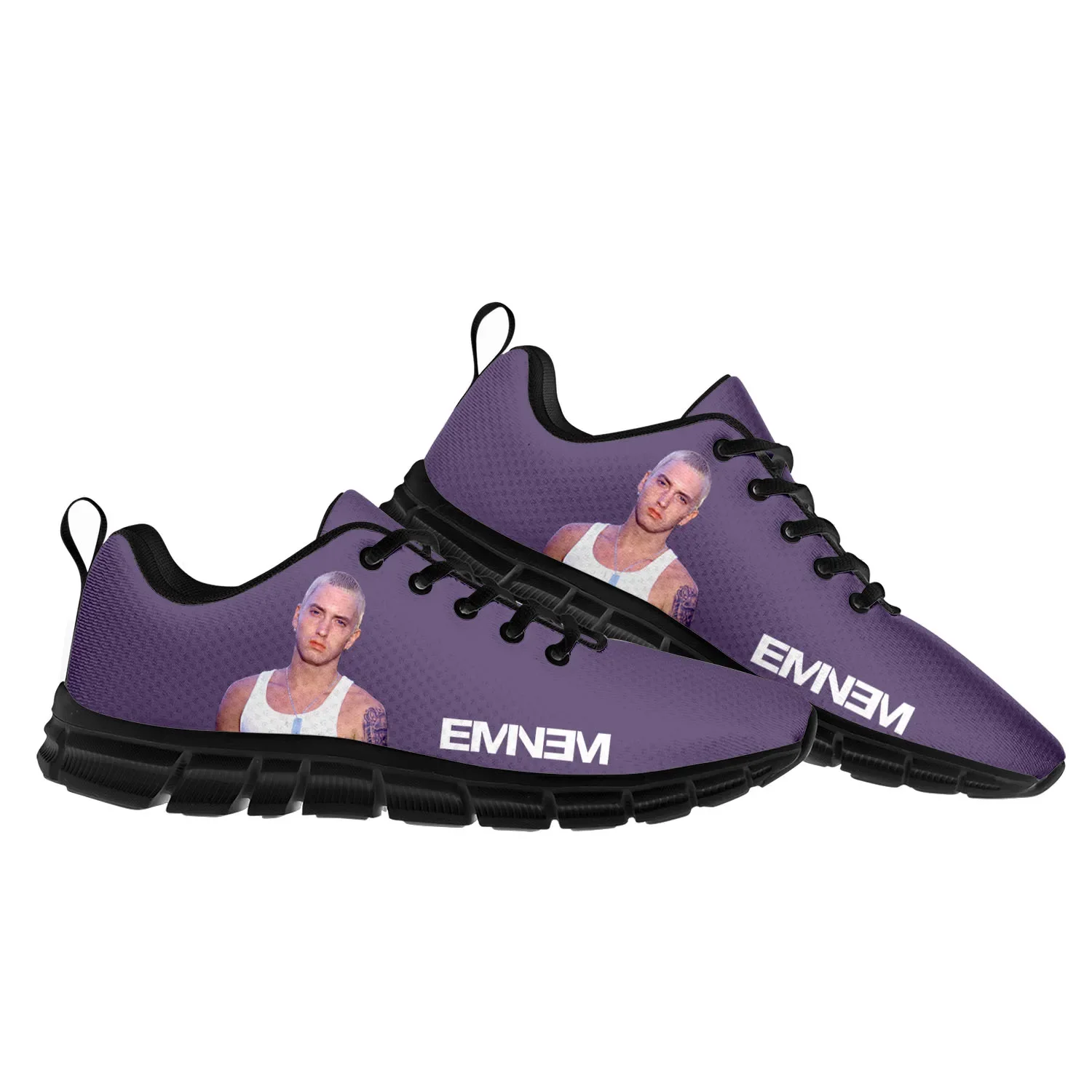 Eminem Hip Hop Rapper Music Popular Sports Shoes Mens Womens Teenager Kids Children Sneakers Custom High Quality Couple Shoes