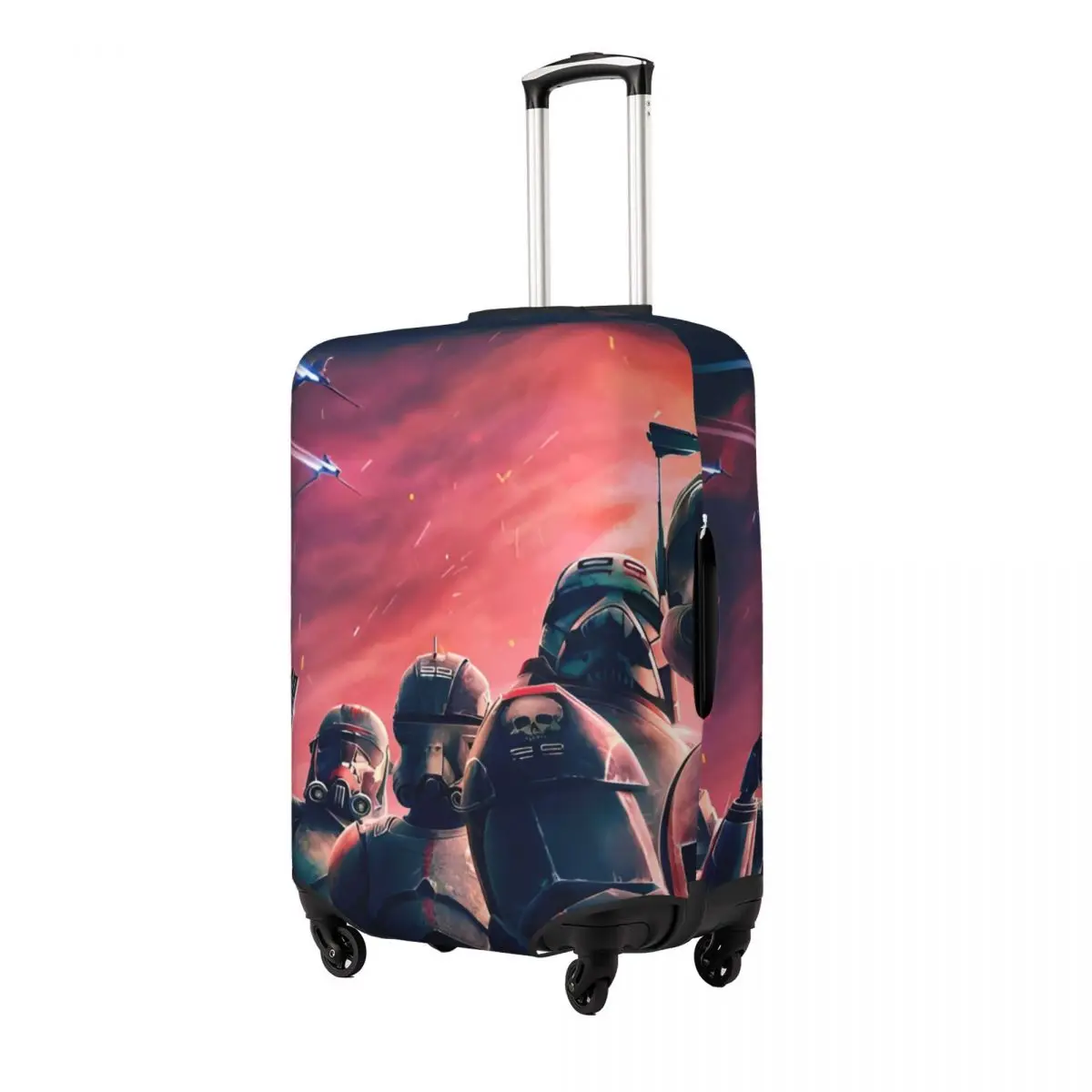 Cartoon W-Wars Anime S-Star Suitcase Cover Travel Vacation Strectch Luggage Supplies Protector