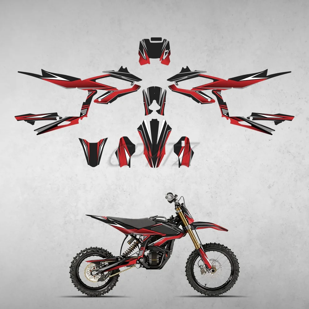 Fit for Surron Hyper Bee Motorcycle Fairing Graphics Background Decals Kit Dirt Bike Decoration Sticker Accessories