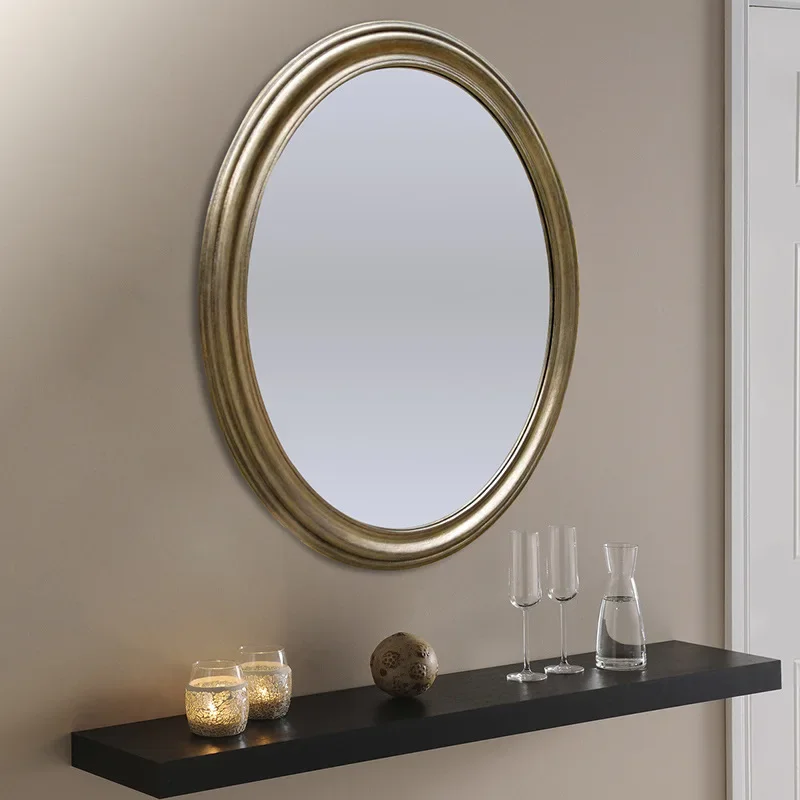 Dresser European paint bedroom small apartment white dresser French mini decorative mirror