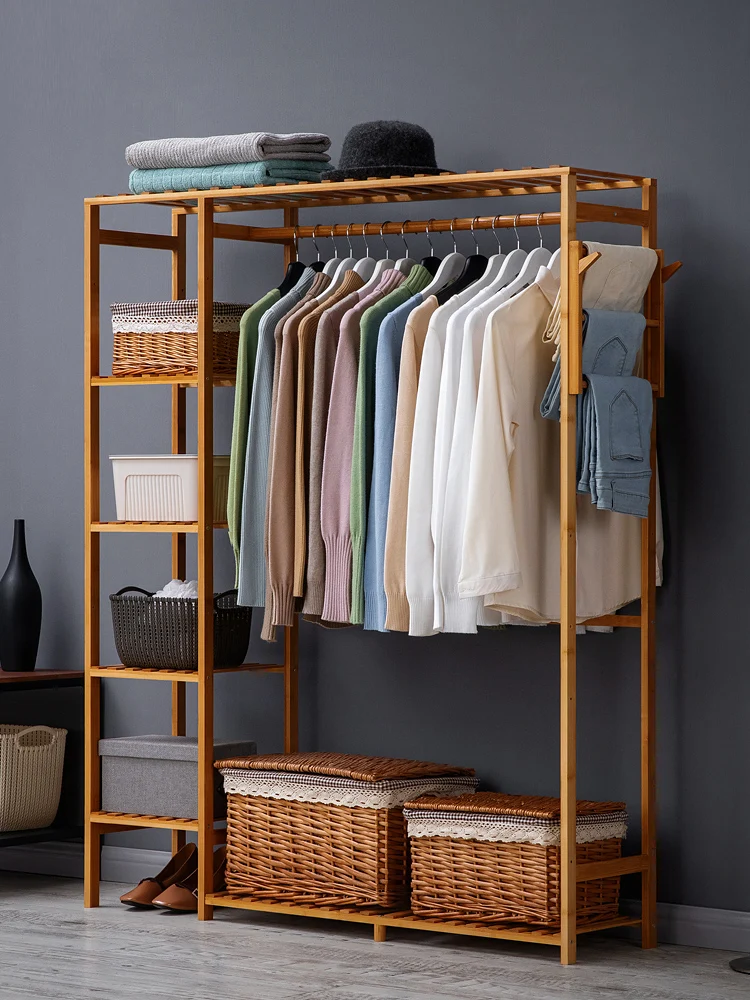 

modern Wardrobe Multifunction Storage Rack Orgnizer Floor shoe rack Large Capacity Clothing Hanger Coat Home Furniture