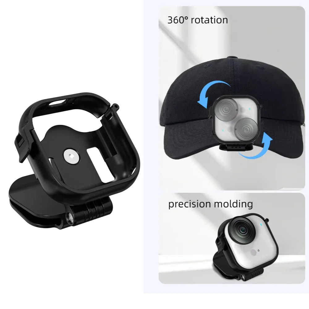 

Hat Clip for Insta360 GO Ultra Brim Clip First-Person View Mount for Action Camera Accessories Black