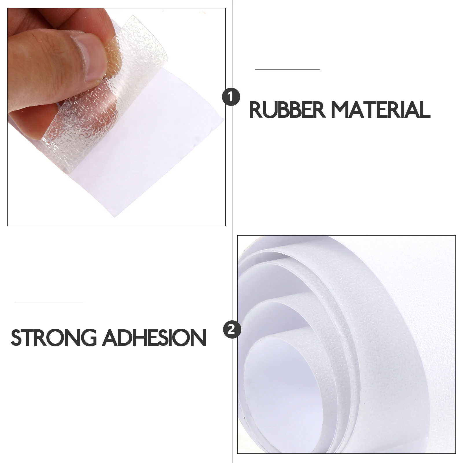 

2Pcs Anti slip Stickers Non skid Transparent Tapes for Bathroom Floor Bathtub Shower Kitchen Staircase Pool Strong Adhesion No