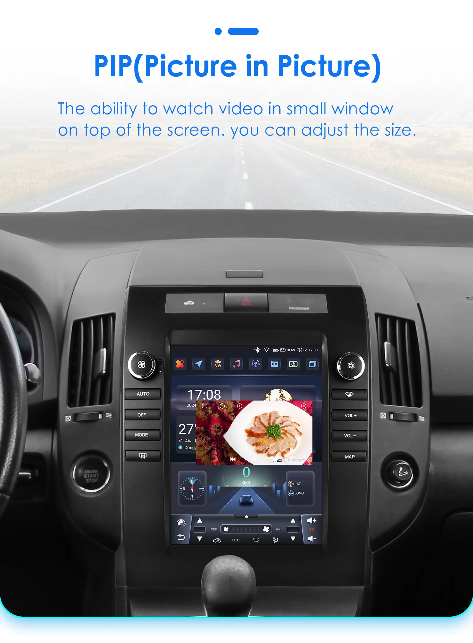 Hizpo 9,7" CarPlay Android Auto Autoradio für Toyota Verso 2004 - 2009 GPS Smart Multimedia Player Stereo 360 Kamera 4G WIFI RDS – Detail 29