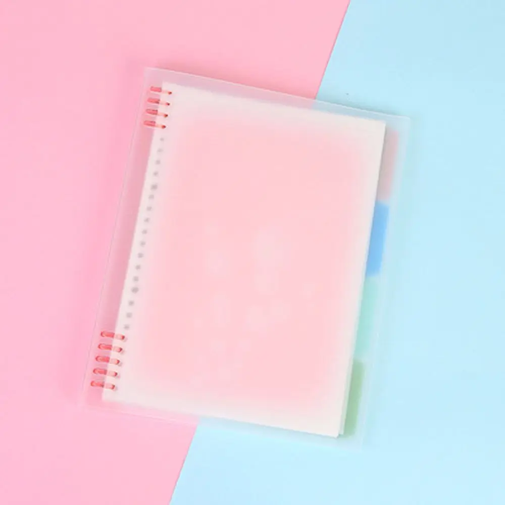 Loose-Leaf Handbook Transparent A4  A5  B5 9 Hole Binder Clip Notebook Shell Loose Leaf Notebook Cover Binder Notebook Cover