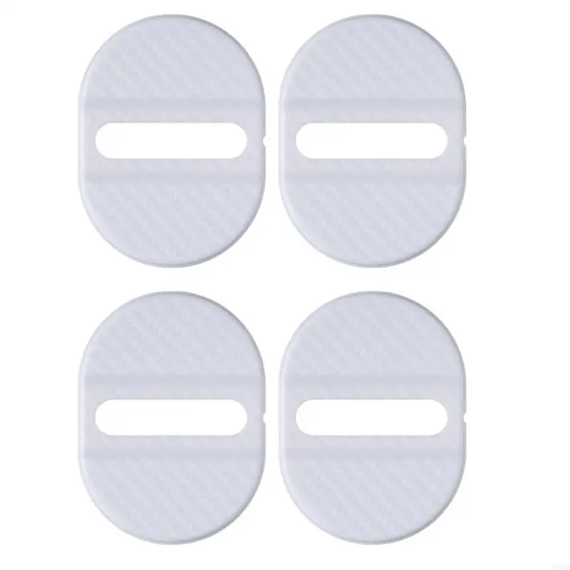 Car Door Lock Scratch Guard Covers, Carbon Pattern Pad Set