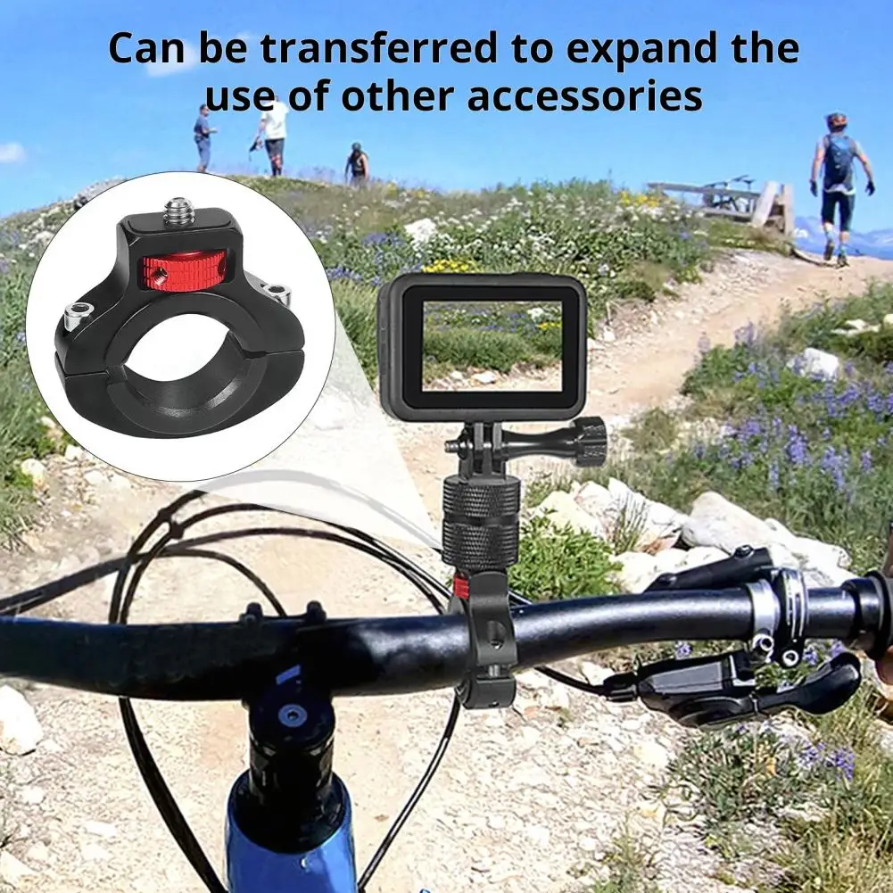 Регулируемый зажим для велосипеда, универсальный зажим для руля мотоцикла, держатель для камеры с прочной конструкцией для защиты от сотрясений для любого
