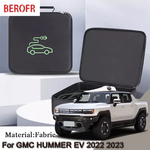 EV 자동차 충전 케이블 보관 운반 가방, GMC HUMMER EV 2022 2023 2024 충전기 플러그 소켓, 방수 난연제
