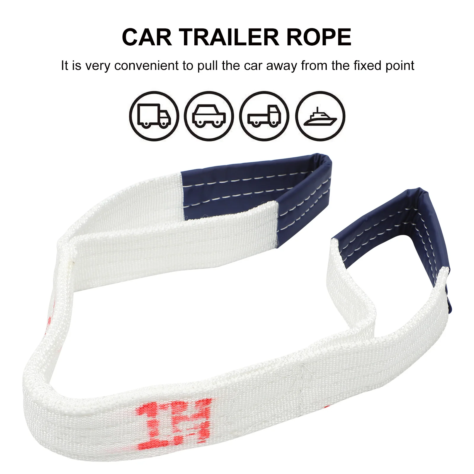 1PC Heavy Duty Recovery Rope   Heavy Duty Straps for Winch Off Road Vehicle Towing Rope Polyester Car Trailer Polyester Tow Rope