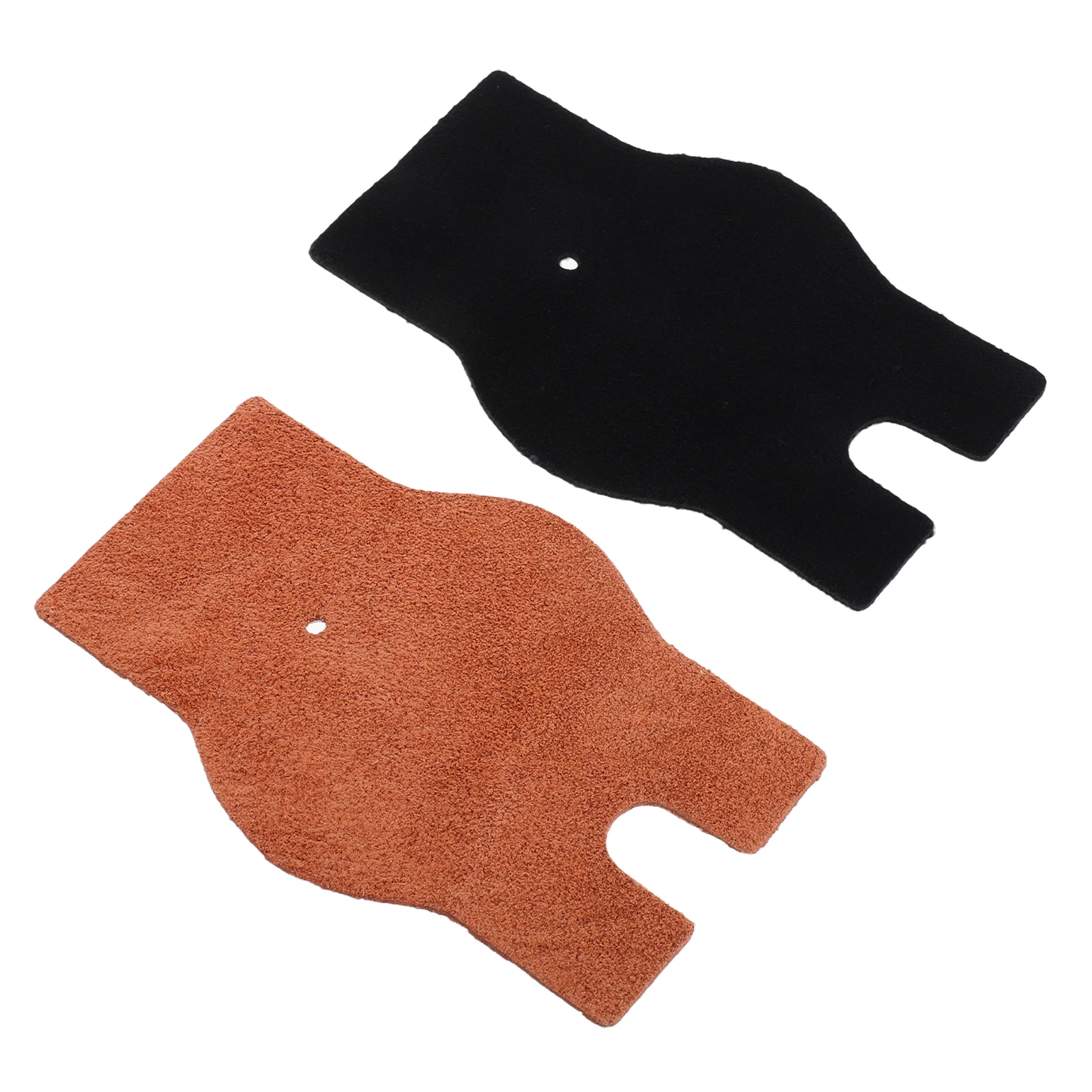 

2 Pcs Erhu Non-slip Mat Support Pad Anti-skid for Instruments Cowhide Anti-slip Protective Nonslip
