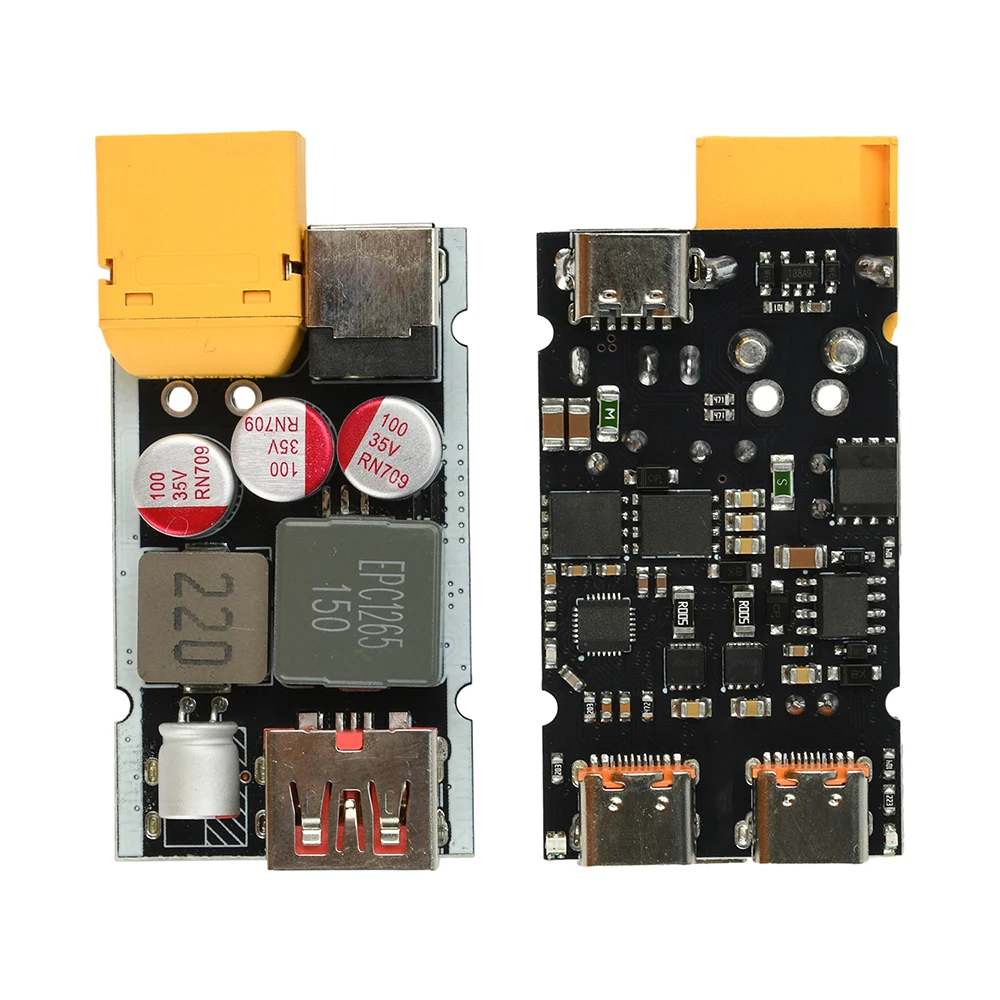 Moduł szybkiego ładowania 140W+65W, wysokiej mocy, PD QC, pełny protokół, DC 9-35V, przetwornica obniżająca napięcie, wiele portów do jednoczesnego ładowania. — zdjęcie produktu 4