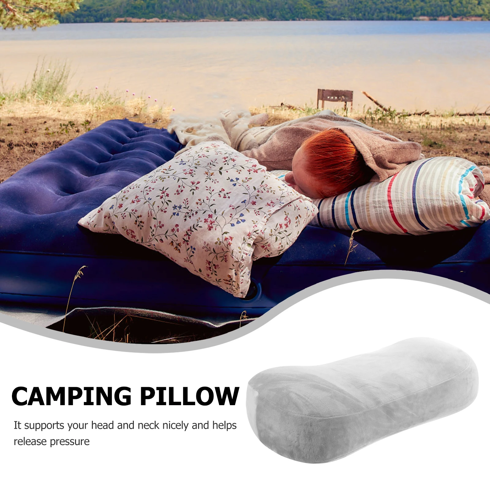 

1pcs Ergonomic Memory Foam Neck Portable Travel Pillow For Office Bed Car Seat Breathable Cushion Headrest Comfortable Sleeping