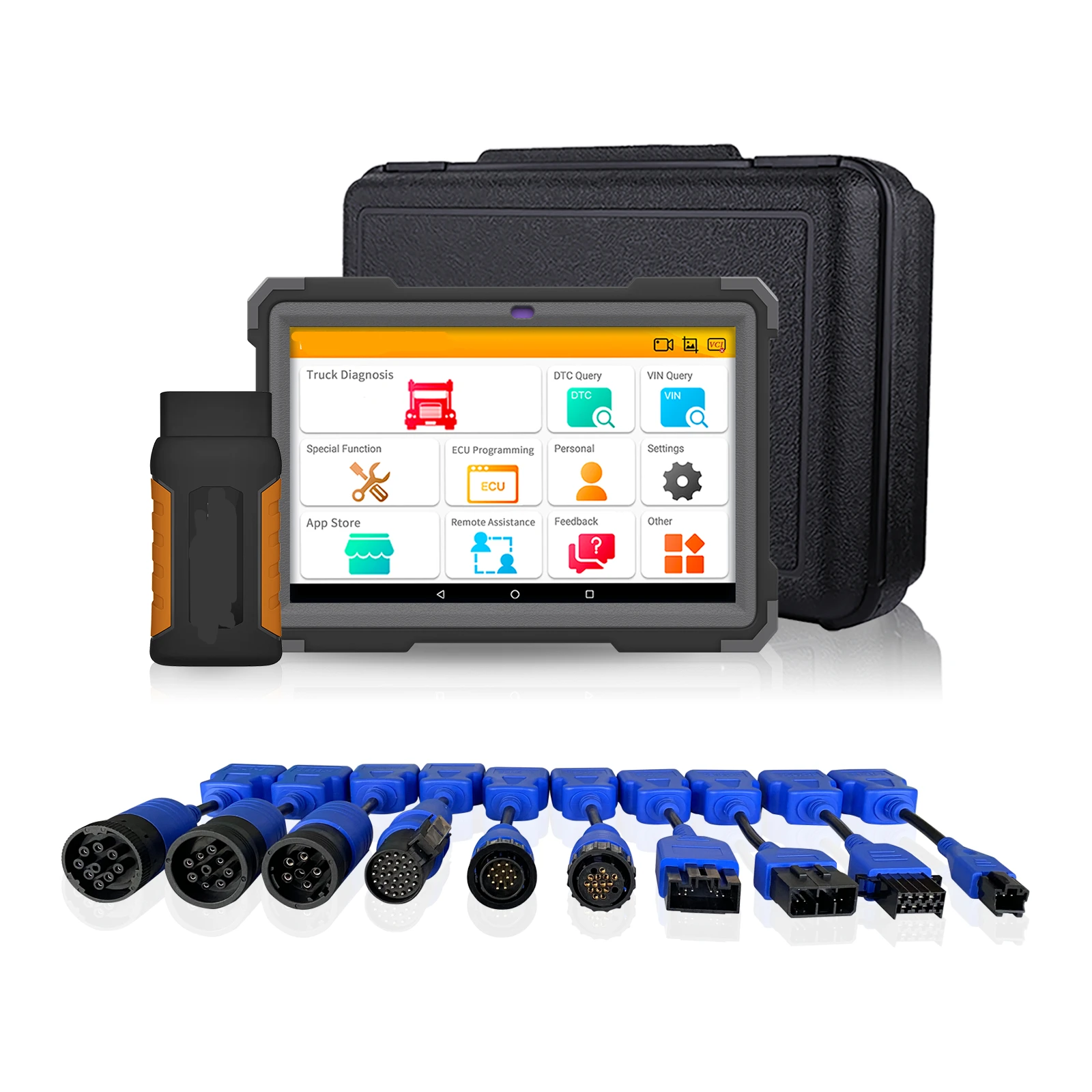 

Heavy Duty Truck Full System Diagnostic Scanner For 12-24V Vehicles OBD2 Tools