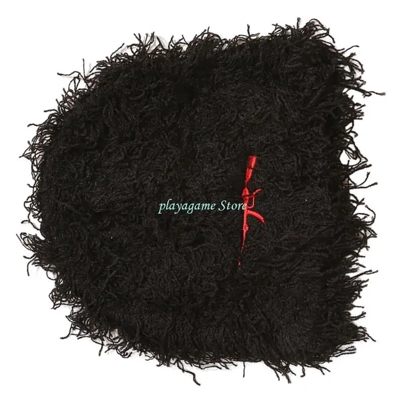 Y88A مترهل بالاكلافا بيني البلوز قبعة الجمجمة الدافئة قبعة صغيرة محبوكة إكسسوارات رياضية للجنسين قبعة الجمجمة تزلج الدراجات في #3